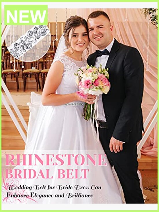 Rhinestone Wedding Dress Sash Belt Crystal Diamond Ribbon Belt for Bridesmaid main image 4